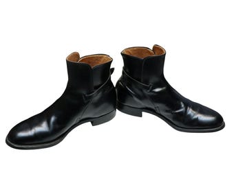 Vintage Frye Jodphur Leather Boots Mens 9D Black Shoes