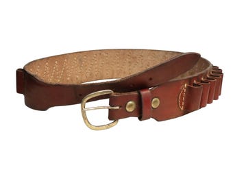 Cintura Triple K 70-M C-12, misura 41,5" di lunghezza, contiene 25 proiettili
