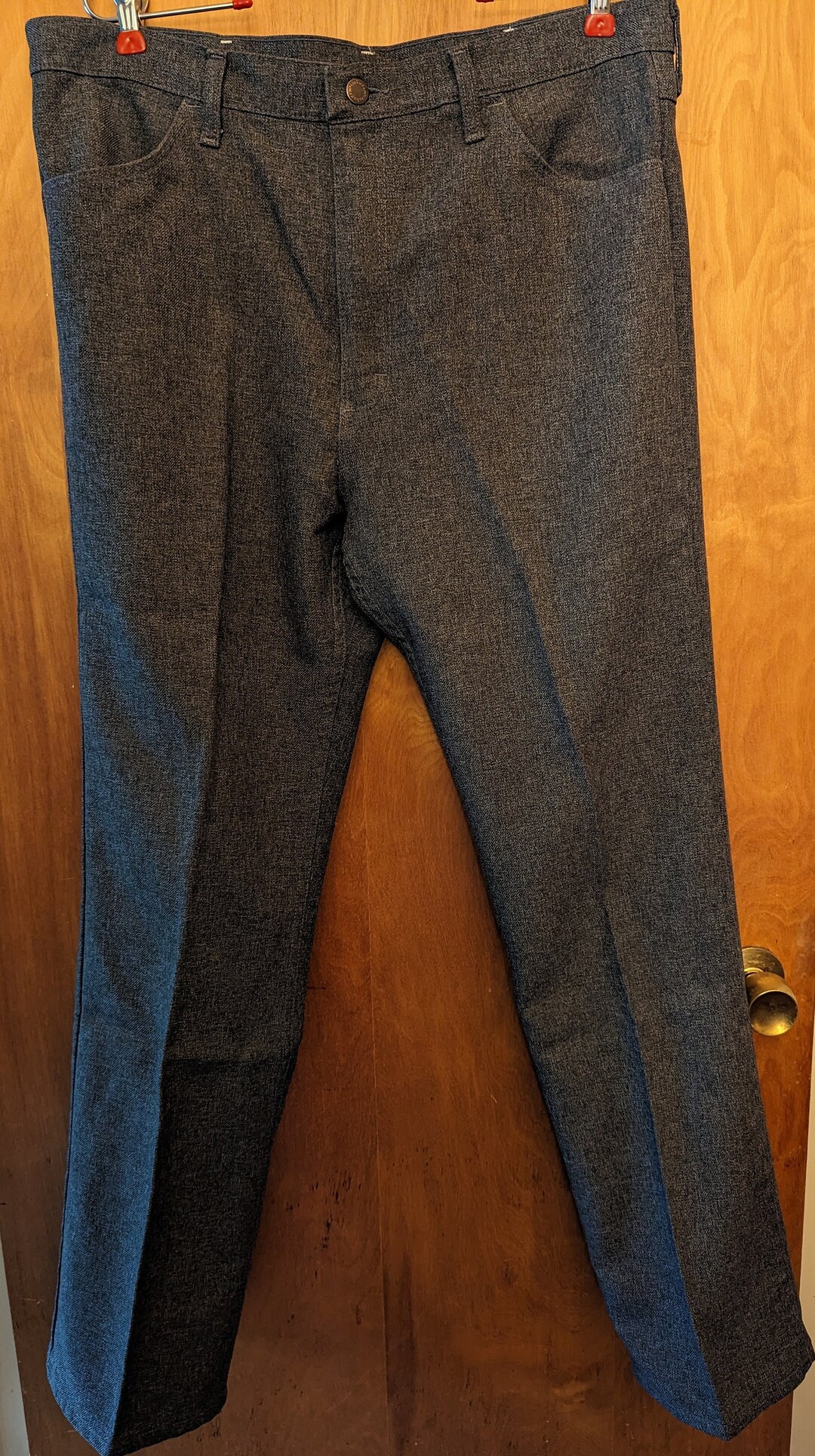 80'S JAYMAR Wool Pants Slacks Men's W33 Vintage wool brown type Vintage Second Hand