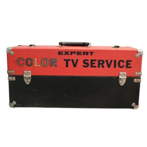 Vintage RCA Tube Expert Color TV Service Repairman Toolbox Carrying Case