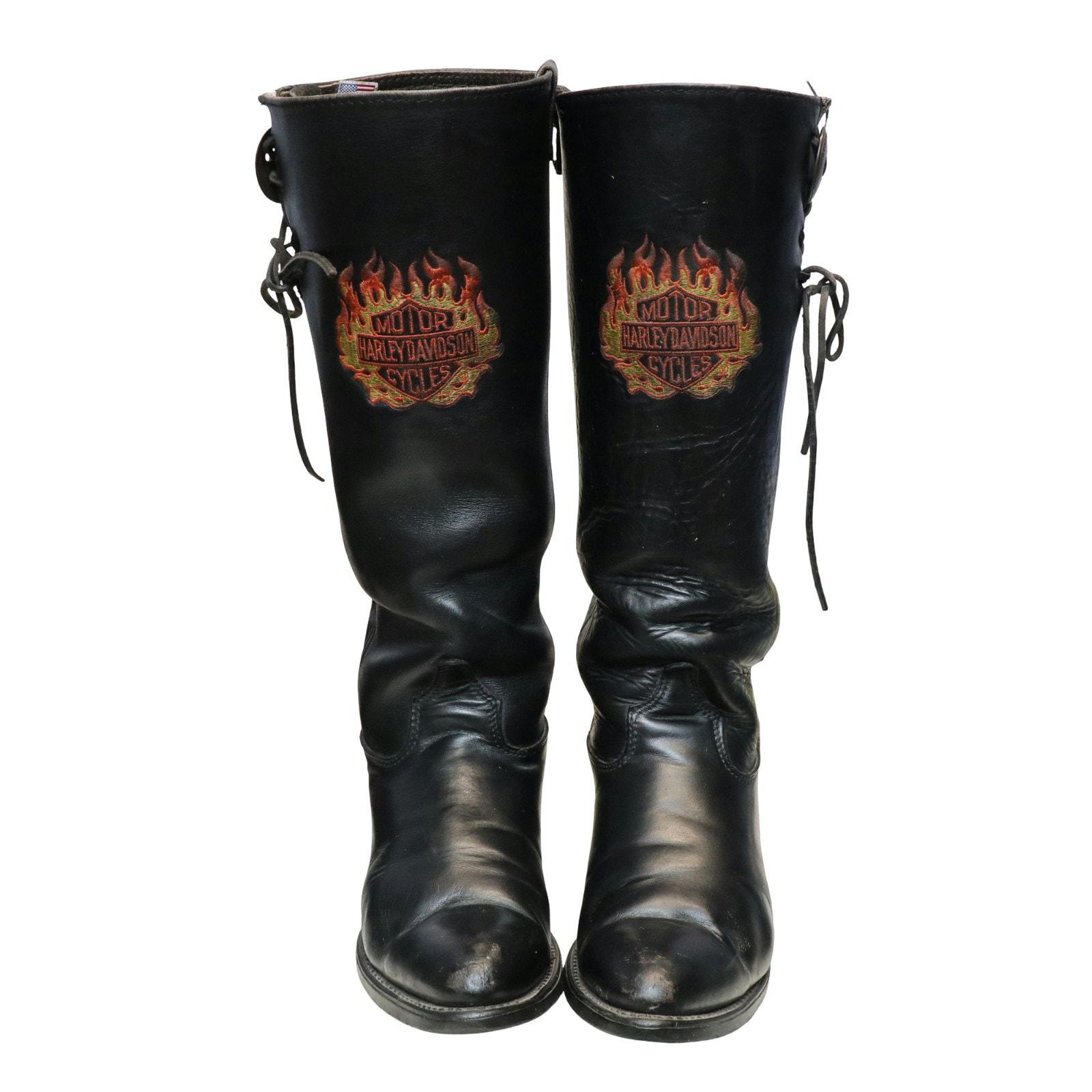Harley Davidson Flame Boots - Etsy display picture 3