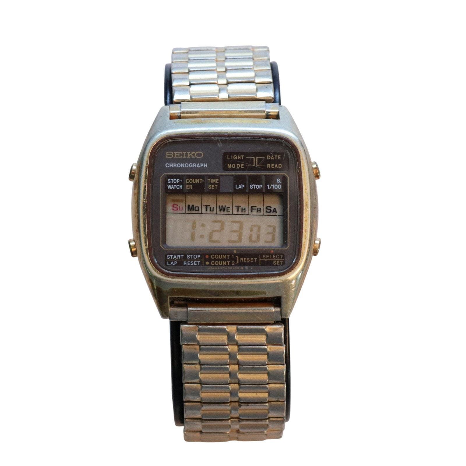seiko セイコー　vintage デジタル時計　レトロ　希少 Seiko digital watch - Etsy 日本