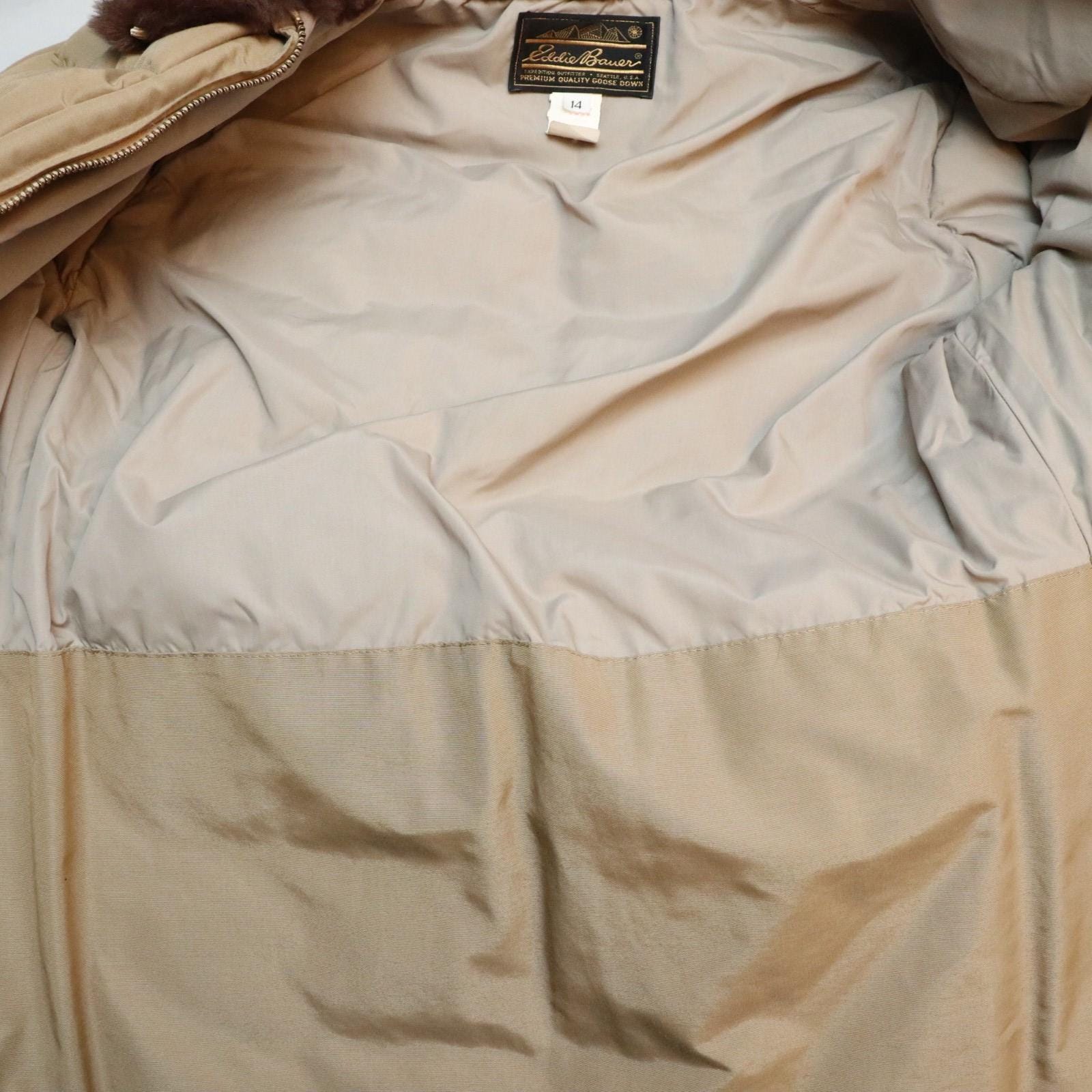 Vintage 70s Eddie Bauer Goose Down Quilted Skyliner Jacket Size 14