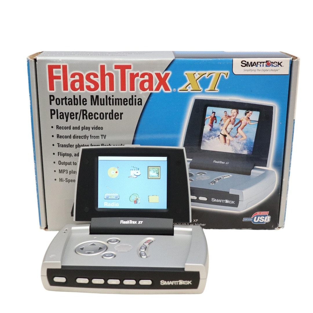 Smartdisk Flashtrax XT Silver ( 40 GB ) Digital Media Player Compact ...