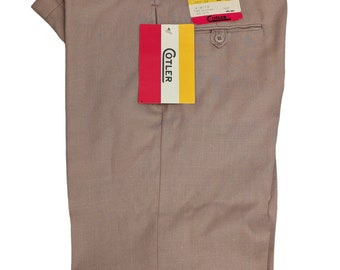 Pantaloni da uomo vintage Cotler Nimitz NOS con cintura 32x32 NWT Disco