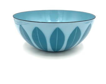 Rare 1960's Catherine Holm Blue Lotus Bowl - Etsy