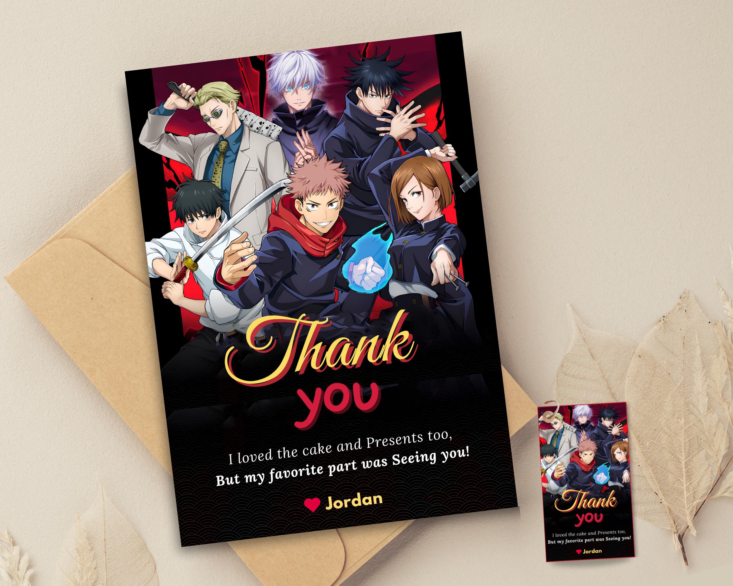 Anime Thank You - Etsy
