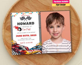 Editable Hot Cars Birthday Invitation Race Cars Invitation Hot Cars Invitation Race Car Birthday Party Car Birthday Invitation Cars invite