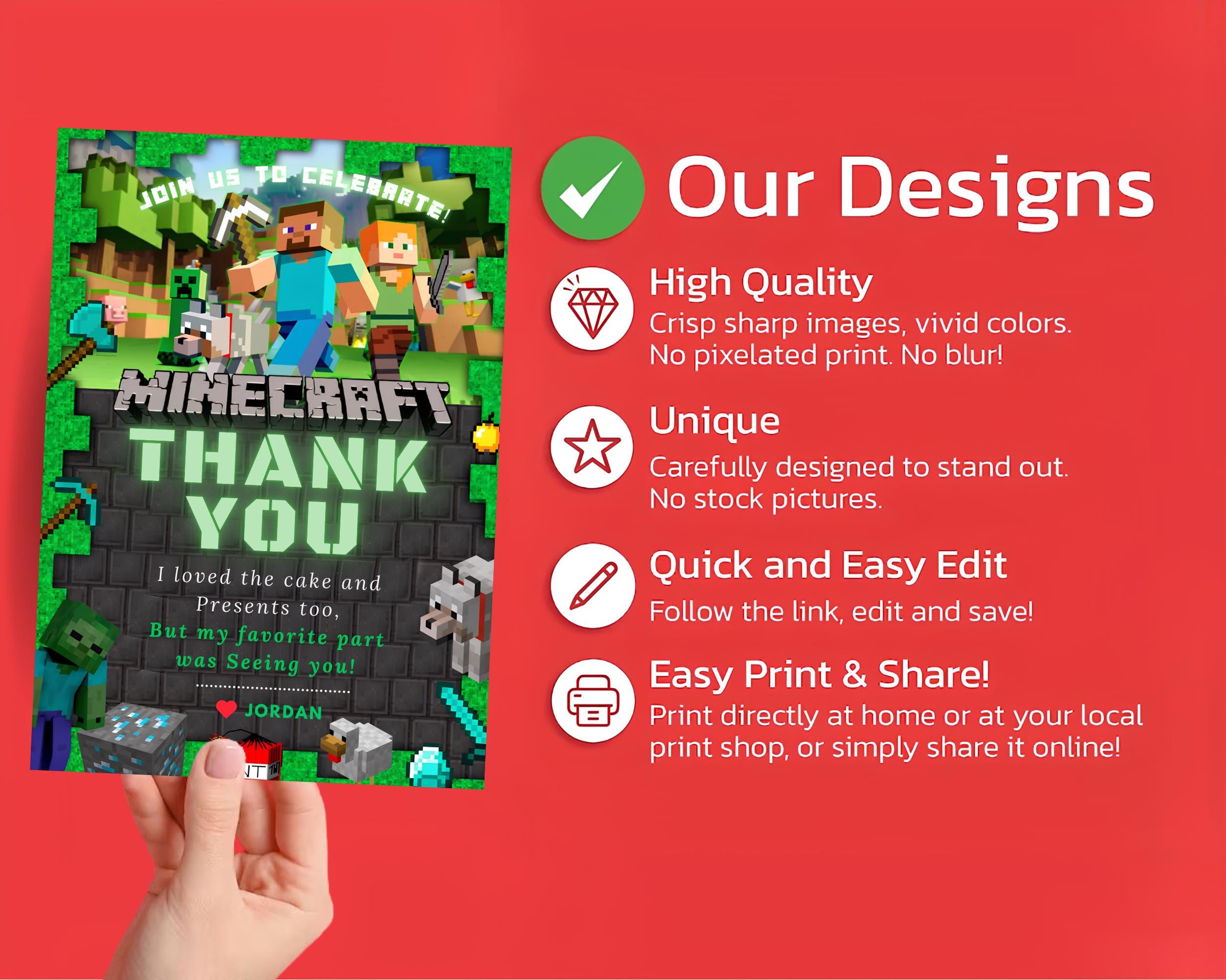 Photo Tag Thank You Template