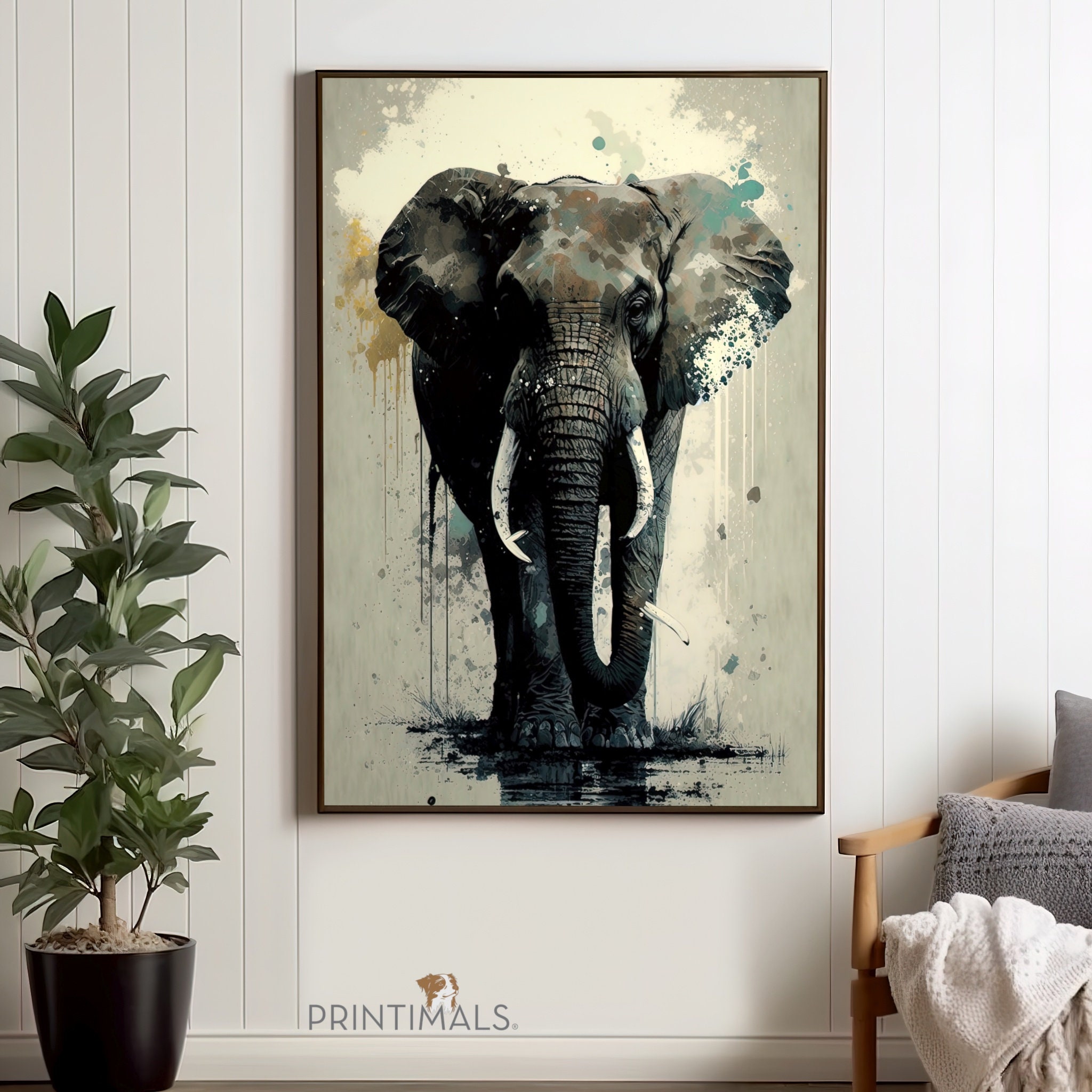 Elephant Printable, Elephant Print, Elephant Poster, Elephant, Wall Art ...