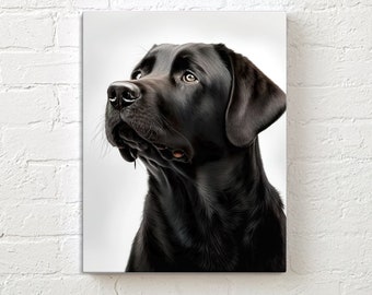 Labrador Printable, Black Lab Print, Black Lab Poster, Labrador Retriever, Wall Art, Gift, Digital Download, Printimals