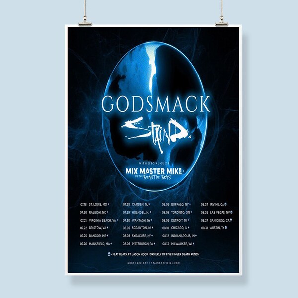 Concert Review – Godsmack Budweiser Stage, Toronto, ON 2023 Poster