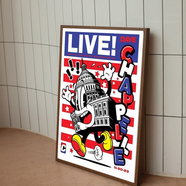 Dave Chappelle Live Nov 30, 2023 Washington, DC Poster