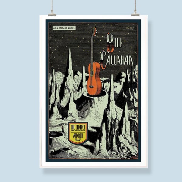 Bill Callahan March 23 & 24, 2024 San Francisco, CA The Chapel Poster