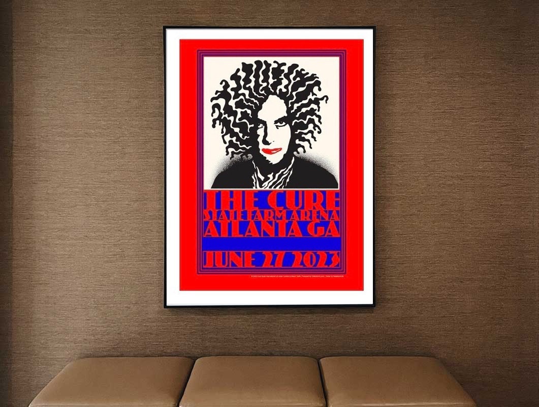 The Cure Atlanta Ga 2023 Poster Etsy