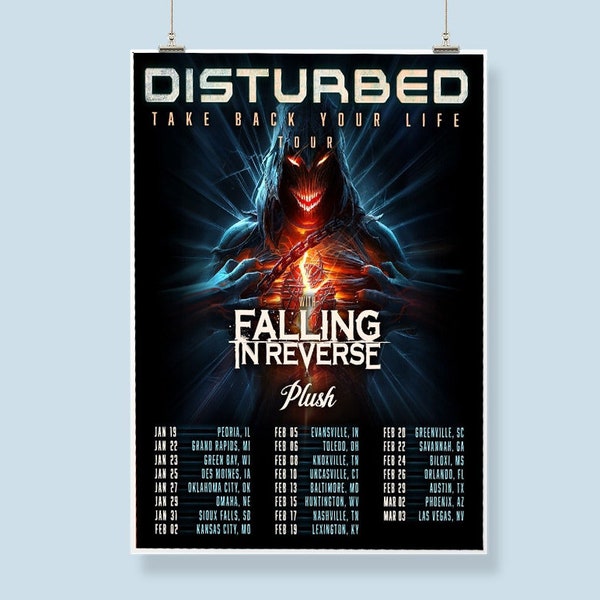 Disturbed 2024 Tour Poster