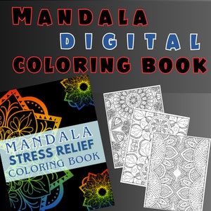 Mandala Coloring Sheets | Digital Mandala Coloring Pages | Relaxation ...