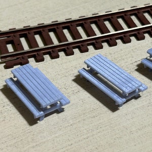 Picnic Table x5 HO Scale 1:87 Diorama Miniature Model Train Layout Railroad