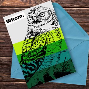 Funny Owl Note Card | Instant Download PDF