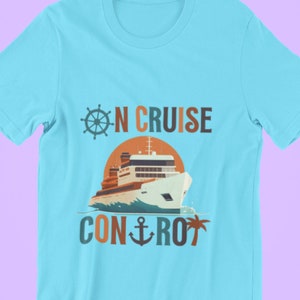 Passende Familie Kreuzfahrt Shirts, ON CRUISE KONTROLLE, Kreuzfahrt Reise T-Shirt, Geschenk für Bootfahren und Kreuzfahrt Familienurlaub