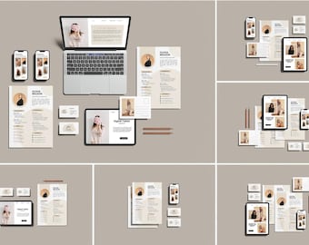 Stationery Mockup Bundle: Brand Identity PSD Mockups (5000x3500 px)
