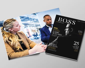 Business Executive  Magazine Canva Template | 20 Page A4 Corporate Report & Brand Guide
