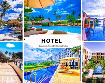 Hotel Lightroom Presets: Luxury Travel Photo Filters (Mobile & Desktop) (Digital Download