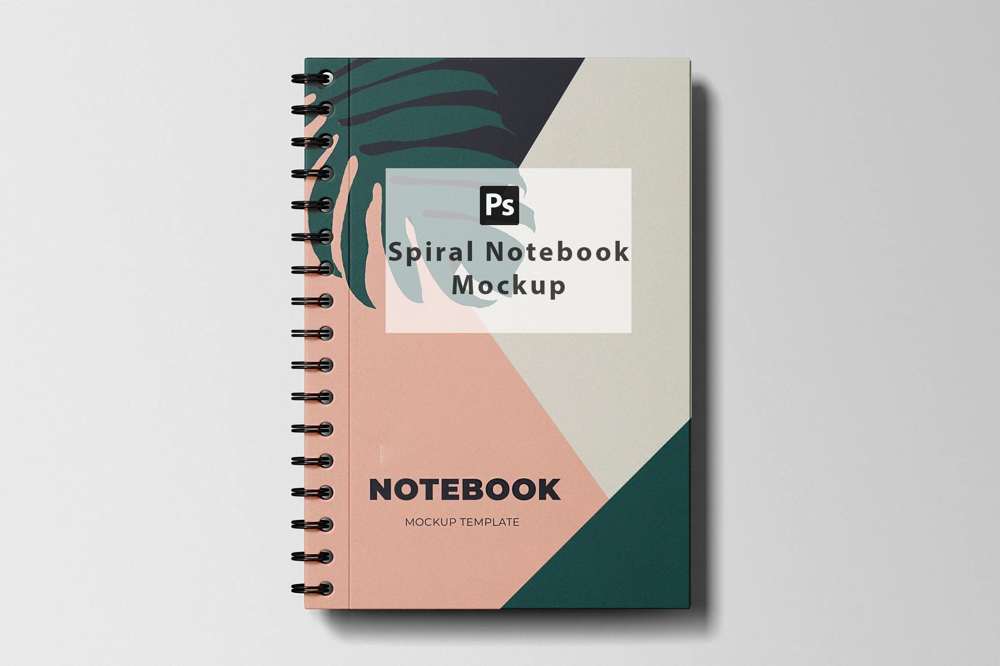 Strong Ringed Notebook Ringed Spiral Notebook Mockup | Customizable PSD Template for Designs ...