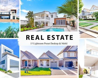 Property Photography Filters Bundle: 15 Interior  Exterior Photo Enhancements for Desktop & Mobile Editing