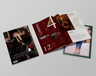 Christmas Magazine Canva Template | A4 Holiday Lookbook (Digital Download)