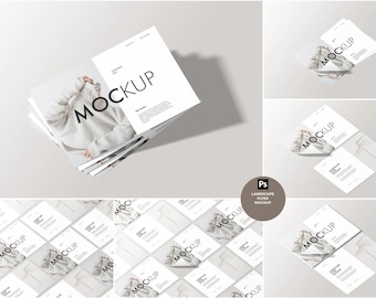 Landscape Flyer Mockup: Professional PSD Template (Digital Download)