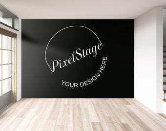 Modern Empty Room Wall Mockup: Interior Design Display (Digital Download Jpeg File 300 DPI)