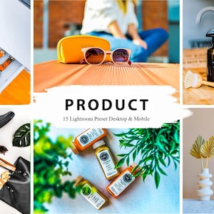 Helle Produktfotografie Lightroom-Presets: Desktop & Mobile (Digitaler Download)