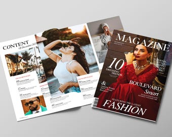Fashion Magazine Template Canva | 20 Page A4 Editorial Lookbook (Digital)