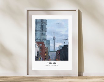 Toronto Poster / Toronto Print / Printable Wall Art for Aesthetic Room Decor / Gallery Wall Art for Travel / Digital Download