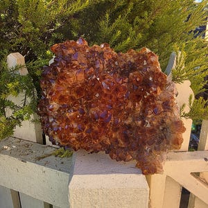 Citrine Cluster - High Quality Raw Natural Brazilian Citrine Geode - Abundance Crystal | Home Decor | Choose Your Size! Crystal No: 2