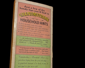 Grandmother’s Household Hints — Vintage Homemaking Guide Book, Made in the USA