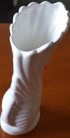 ヴィンテージの白鳥の陶器の花瓶 – 鳥の尾の彫刻デザイン - Etsy 日本