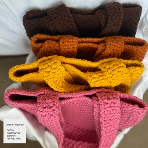 Crochet Tote Bag (Color Options Available!)