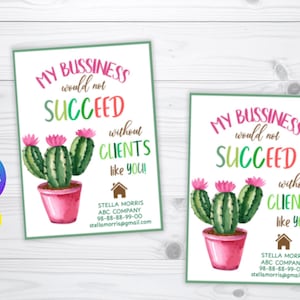 Succulent Realtor Marketing Pop By Tags- Digital Printable