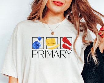 Art Teacher Shirt, Gift for Art Teacher, Art Teacher Tshirt, Art Teacher Gift, Art Teacher Tee, Art Shirt, Primary Colors Artist T-Shirt