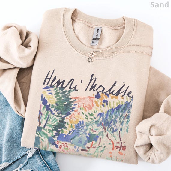 Matisse Sweatshirt, Vintage Art Landscape at Collioure Gildan Sweatshirt, Artistic Apparel for Art Lovers, Artsy Gift for Art Teachers