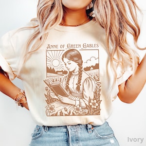 Anne of Green Gables Shirt, 100% Cotton Comfort Colors® Anne Shirley Bookish T-Shirt, Light Academia Aesthetic, Literary Gift for Readers