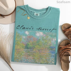 100% Cotton Monet Shirt, Comfort Colors® Claude Monet Museum T-Shirt, Famous Painting Art Tee, Art Lover Tee, Artist or Art Teacher Gift