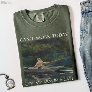 Funny Fishing Shirt, 100% Cotton Unisex Comfort Colors® Tee, Dad Gift for Father&#39;s Day or Birthday, Outdoorsman Apparel, Fishing Lovers Gift