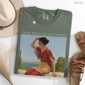 Funny Mom Shirt, Comfort Colors® Overstimulated Mama Tee, Classical Art Meme T-Shirt, Sarcastic Trendy Shirt for Her, Aesthetic Gift