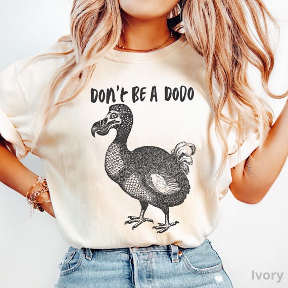 Comfort Colors® Dodo Bird Shirt, 100% Cotton Funny Animal Pun Tee, Vintage Graphic T-Shirt, Unisex Nature Shirt, Retro Wildlife Gift