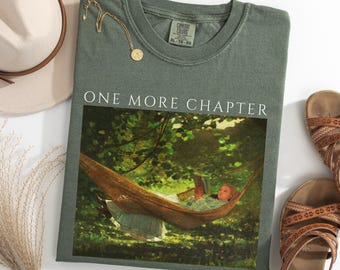 Book Lover Gift, Comfort Colors® Reading T-Shirt, Bookish One More Chapter Tee, Book Club, Gift For Librarian, Bookworm Shirt for Women