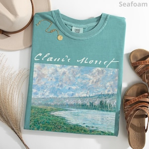 100% Cotton Monet Shirt, Comfort Colors® Claude Monet Landscape T-Shirt, Famous Painting Tee, Art Lover Tee, Artist or Art Teacher Gift