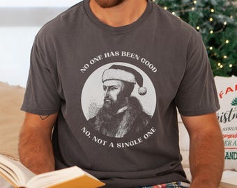 Funny Reformed Christmas Shirt, Comfort Colors® John Calvin T-Shirt for Calvinist, Doctrines of Grace Tee, Reformation Theology Apparel Gift